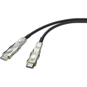 SpeaKa Professional SP-9538588 cavo HDMI 100 m HDMI tipo D (Micro) Nero, Argento (SP-9538588)