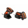 DeLOCK 90556 lettore di codici a barre Lettore di codici a barre portatile 1D/2D CMOS Nero, Arancione (90556)