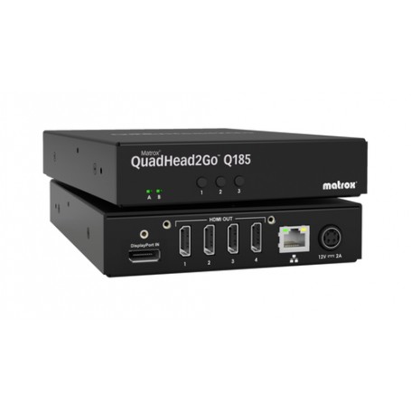 Matrox Q2G-DP4K processore video a parete Nero 15 W (Q2G-DP4K)