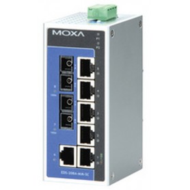 Moxa EDS-208A-MM-SC-T switch di rete Non gestito (EDS-208A-MM-SC-T)