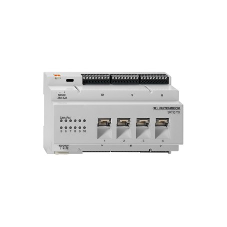 Rutenbeck 23510504 switch di rete Non gestito Gigabit Ethernet (10/100/1000) Supporto Power over Ethernet (PoE) Grigi (23510504)