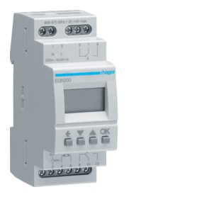 Hager EGN200 interruttore elettrico Interruttore orario Grigio (EGN200)