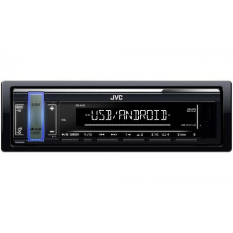 JVC KD-X161 Ricevitore multimediale per auto Nero 200 W (KD-X161)