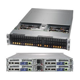 Supermicro SYS-2029BT-HNC1R sistema barebone per server Intel® C621 LGA 3647 (Socket P) Armadio (2U) Nero (SYS-2029BT-HNC1R)
