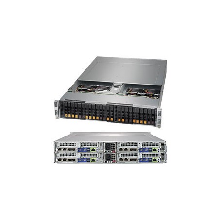 Supermicro SYS-2029BT-HNC1R sistema barebone per server Intel® C621 LGA 3647 (Socket P) Armadio (2U) Nero (SYS-2029BT-HNC1R)