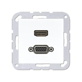 JUNG MA A 1173 WW presa energia HDMI + VGA Bianco (MAA1173WW)