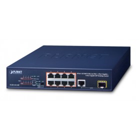 PLANET FGSD-1011HP switch di rete Non gestito Gigabit Ethernet (10/100/1000) Supporto Power over Ethernet (PoE) 1U (FGSD-1011HP)