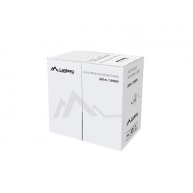 Lanberg LCU5-12CU-0305-Y cavo di rete Giallo 305 m Cat5e U/UTP (UTP) (LCU5-12CU-0305-Y)