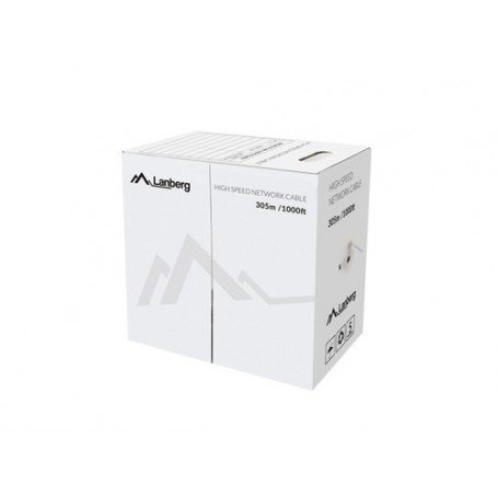 Lanberg LCU5-12CU-0305-Y cavo di rete Giallo 305 m Cat5e U/UTP (UTP) (LCU5-12CU-0305-Y)