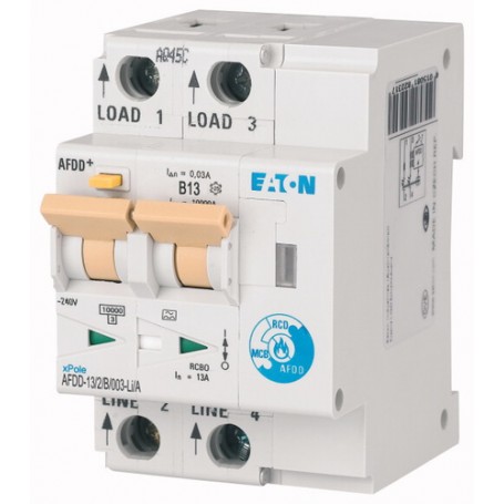Eaton AFDD-13/2/B/003-LI/A interruttore elettrico 2P Grigio (187181)