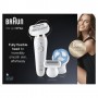 Braun Silk-épil 9 81688637 epilatore 40 pinzette Bianco, Oro (9010)