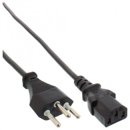 InLine B-16652C cavo di alimentazione Nero Accoppiatore C13 (B-16652C)