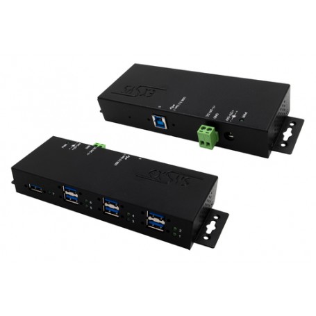 EXSYS EX-1517HMVS hub di interfaccia 5000 Mbit/s Nero (EX-1517HMVS)