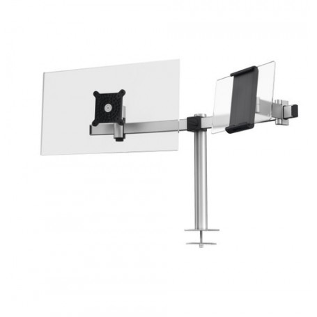 Durable 508823 supporto da tavolo per Tv a schermo piatto 86,4 cm (34") Morsa Argento (508823)