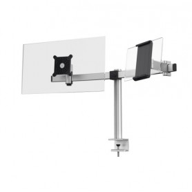 Durable 508723 supporto da tavolo per Tv a schermo piatto 86,4 cm (34") Morsa/Bullone di ancoraggio Argento (508723)