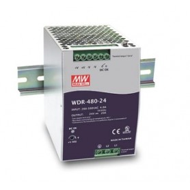 MEAN WELL WDR-480-24 alimentatore per computer 480 W Metallico (WDR-480-24)