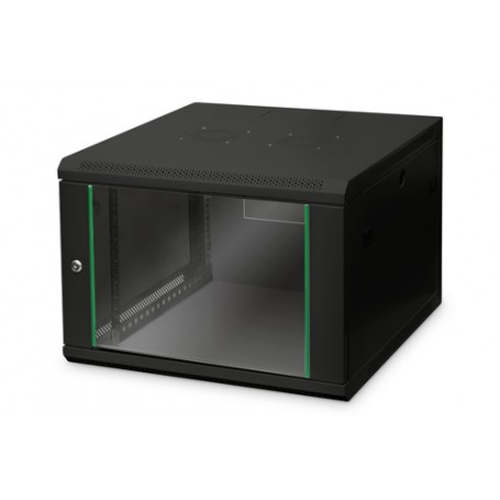Digitus DN-19 07U-6/6-EC-SW rack 7U Da parete Nero (DN-19 07U-6/6-EC-SW)