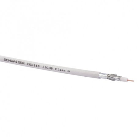 Schwaiger KOX110 500 cavo coassiale 500 m Bianco (KOX110500)