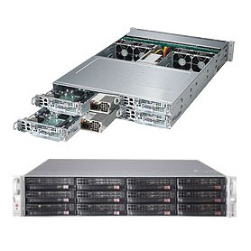 Supermicro SuperServer 6027PR-HTR Intel® C602 LGA 2011 (Socket R) Armadio (2U) Nero (SYS-6027PR-HTR)