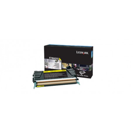 Lexmark X746A2YG cartuccia toner 1 pz Originale Giallo (X746A2YG)