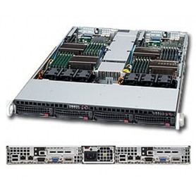 Supermicro SuperServer 6016TT-IBQF Intel® 5500 Socket B (LGA 1366) Rack (1U) Nero (SYS-6016TT-iBQF)