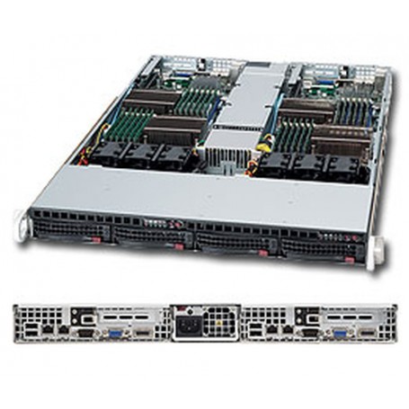 Supermicro SuperServer 6016TT-IBQF Intel® 5500 Socket B (LGA 1366) Rack (1U) Nero (SYS-6016TT-iBQF)