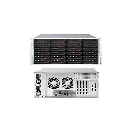 Supermicro 6048R-E1CR24H Intel® C612 LGA 2011 (Socket R) Armadio (4U) Nero, Grigio (SSG-6048R-E1CR24H)