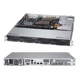 Supermicro 6017R-M7UF Intel® C602J LGA 2011 (Socket R) Rack (1U) Nero, Grigio (SYS-6017R-M7UF)