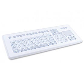 GETT TKS-105c-TOUCH-KGEH-USB-DE tastiera QWERTZ Tedesco Bianco (KS18240)
