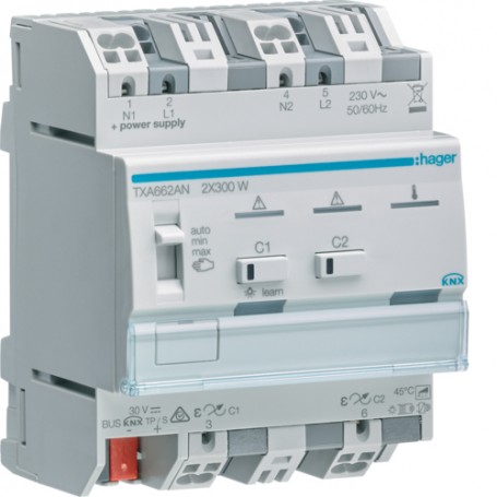 Hager TXA662AN presa energia Grigio (TXA662AN)