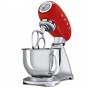 Smeg SMF02RDEU sbattitore Sbattitore con base 800 W Rosso, Argento (SMF02RDEU)
