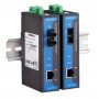 Moxa IMC-21A-S-SC convertitore multimediale di rete 100 Mbit/s 1310 nm Modalità singola Nero, Blu (IMC-21A-S-SC)
