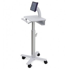 Ergotron StyleView Tablet Cart, SV10 Alluminio, Bianco Carrello multimediale (SV10-1400-0)