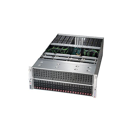 Supermicro 4028GR-TR Intel® C612 LGA 2011 (Socket R) Armadio (4U) Nero, Grigio (SYS-4028GR-TR)