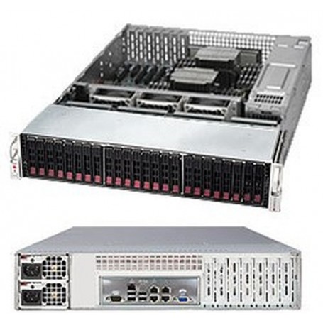 Supermicro SuperServer 2028R-E1CR24N Intel® C612 LGA 2011 (Socket R) Armadio (2U) Nero (SSG-2028R-E1CR24N)