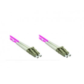 Alcasa LW-8100LC4 cavo a fibre ottiche 100 m LC OM4 Viola (LW-8100LC4)