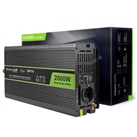 Green Cell INV10 adattatore e invertitore Auto 2000 W Nero (INV10)