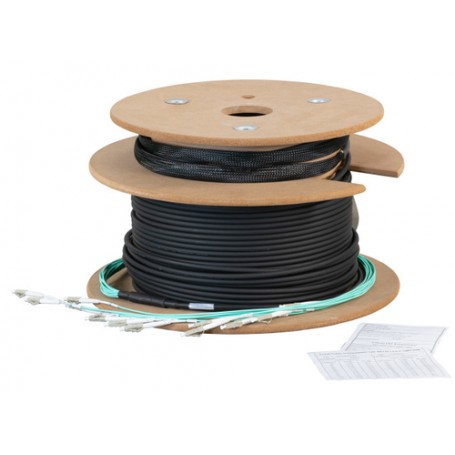 EFB Elektronik Trunkkabel U-DQ(ZN)BH 12G 50/125, LC/LC OM4 40m cavo a fibre ottiche 12x LC Nero, Blu (O8342L40OM4)
