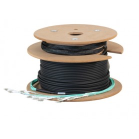 EFB Elektronik O8342L200OM3 cavo a fibre ottiche 200 m 12x LC U-DQ(ZN) BH OM3 Nero (O8342L200OM3)