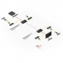 Lindy 38213 moltiplicatore AV Trasmettitore e ricevitore AV Nero (38213)