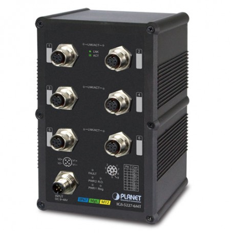 PLANET IGS-5227-6MT switch di rete Gestito L2+ Nero (IGS-5227-6MT)