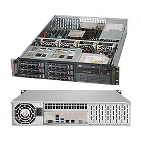 Supermicro SuperServer 6028R-TT Intel® C612 LGA 2011 (Socket R) Armadio (2U) Nero (SYS-6028R-TT)
