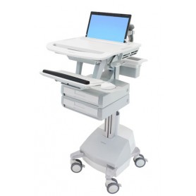 Ergotron SV44-1121-C carrello e supporto multimediale Alluminio, Grigio, Bianco Computer portatile Carrello multim (SV44-1121-C)