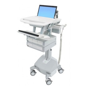 Ergotron SV44-1142-C carrello e supporto multimediale Alluminio, Grigio, Bianco Computer portatile Carrello multim (SV44-1142-C)