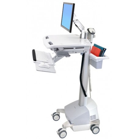 Ergotron SV42-6201-C carrello e supporto multimediale Alluminio, Grigio, Bianco Pannello piatto Carrello multimedi (SV42-6201-C)
