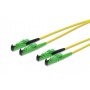 ASSMANN Electronic E2000-E2000,15m cavo a fibre ottiche E-2000 (APC) OS2 Nero, Verde, Giallo (AL-9E2000-15I-DM)