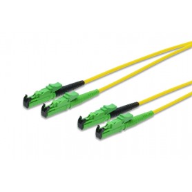 ASSMANN Electronic E2000-E2000, 5m cavo a fibre ottiche E-2000 (APC) OS2 Nero, Verde, Giallo (AL-9E2000-05I-DM)
