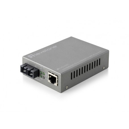 LevelOne FVS-3120 convertitore multimediale di rete 100 Mbit/s Modalità singola Grigio (FVS-3120)