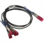 DELL QSFP28 - 4 x SFP28, 3 m cavo a fibre ottiche 4x SFP28 Nero, Rosso (470-ABQB)