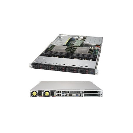 Supermicro SuperServer 1028UX-LL1-B8 Intel® C612 LGA 2011 (Socket R) Rack (1U) Nero (SYS-1028UX-LL1-B8)